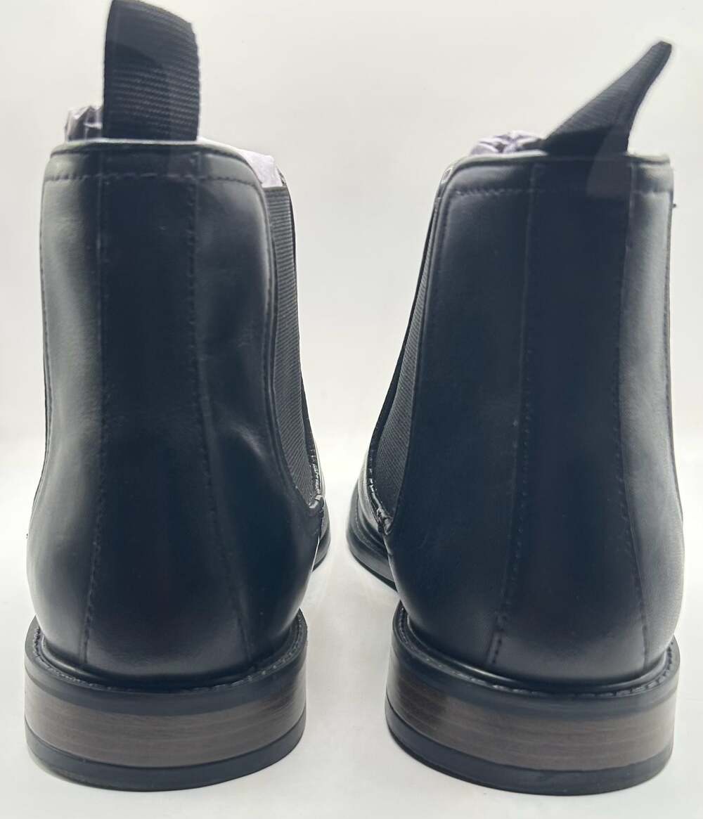 Franco Fortini Glory Black Leather Chelsea Boots Size 9.5 - Picture 3 of 8